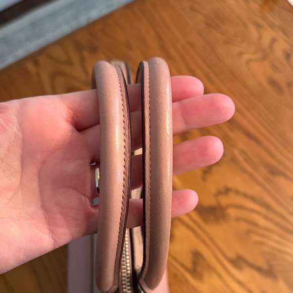 Coach Pink Pebbled Leather Dome Satchel - Picture 7 of 10